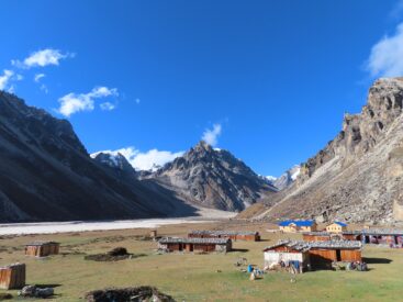 Lhonak Village near Kanchenjungha Base Camp