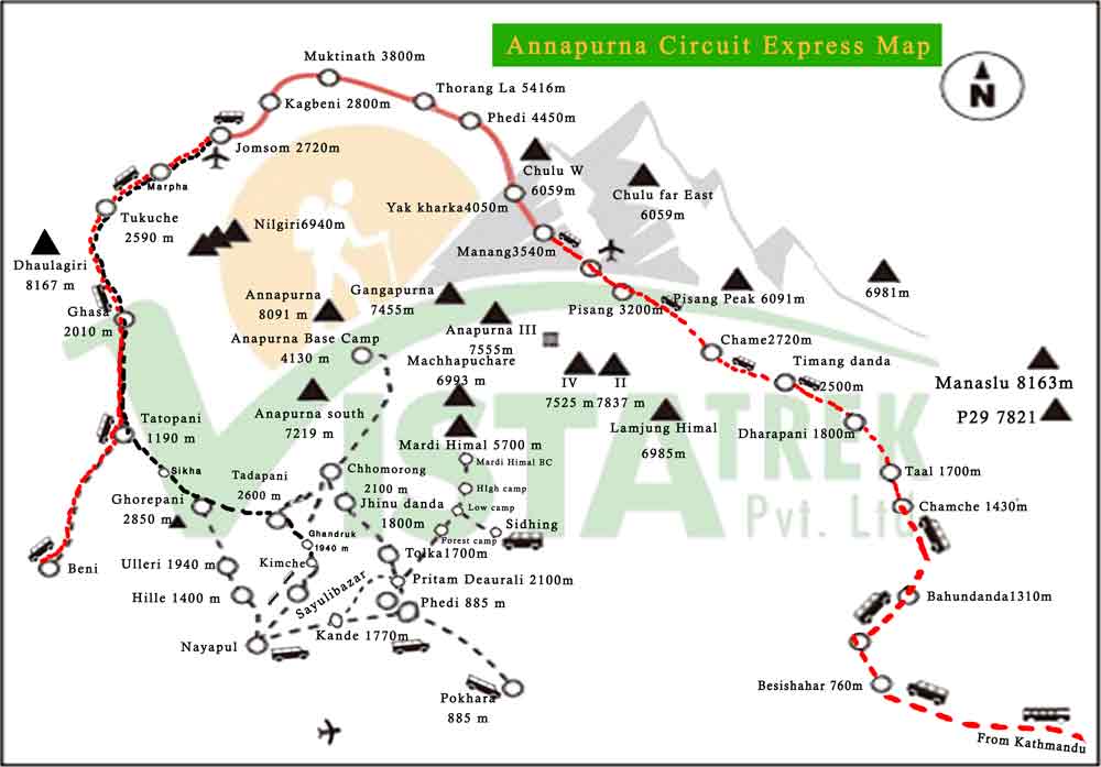 Annapurna Circuit Short Trek 10 Days