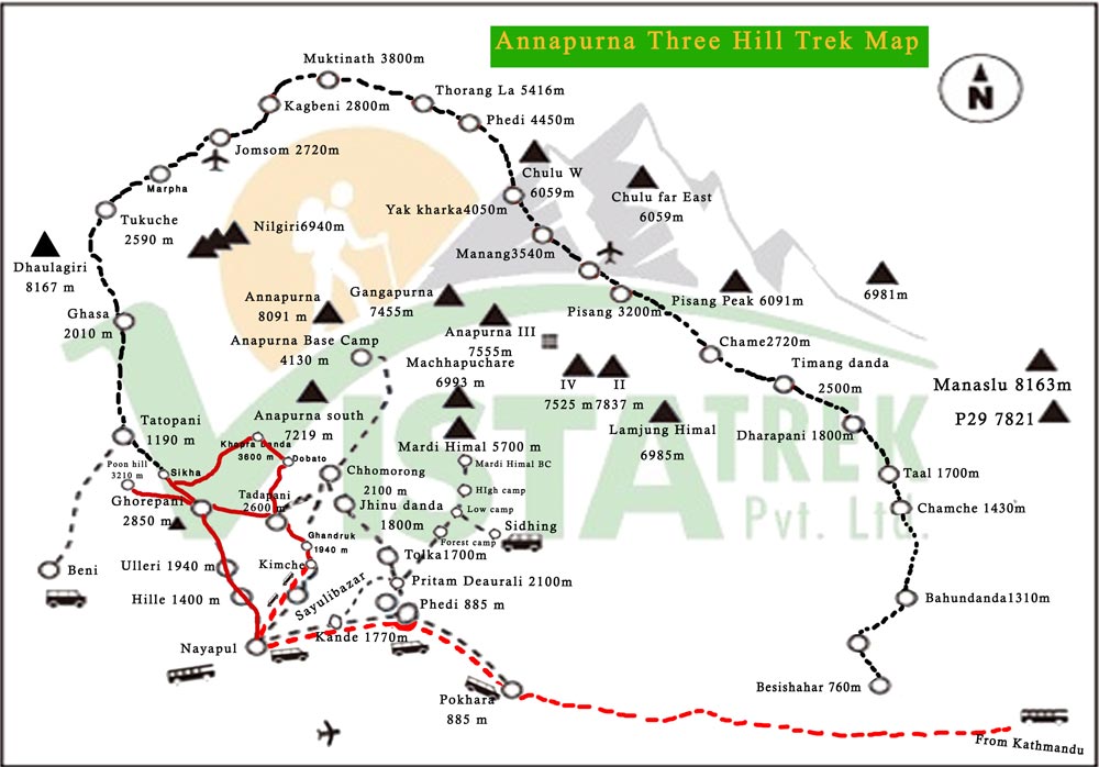 Annapurna Three Hills Trek 11 Days
