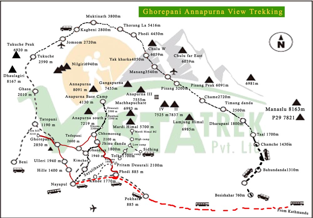 Ghorepani Annapurna View Trekking 10 Days