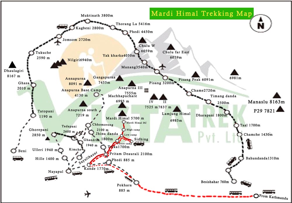 Mardi Himal Trek 10 Days